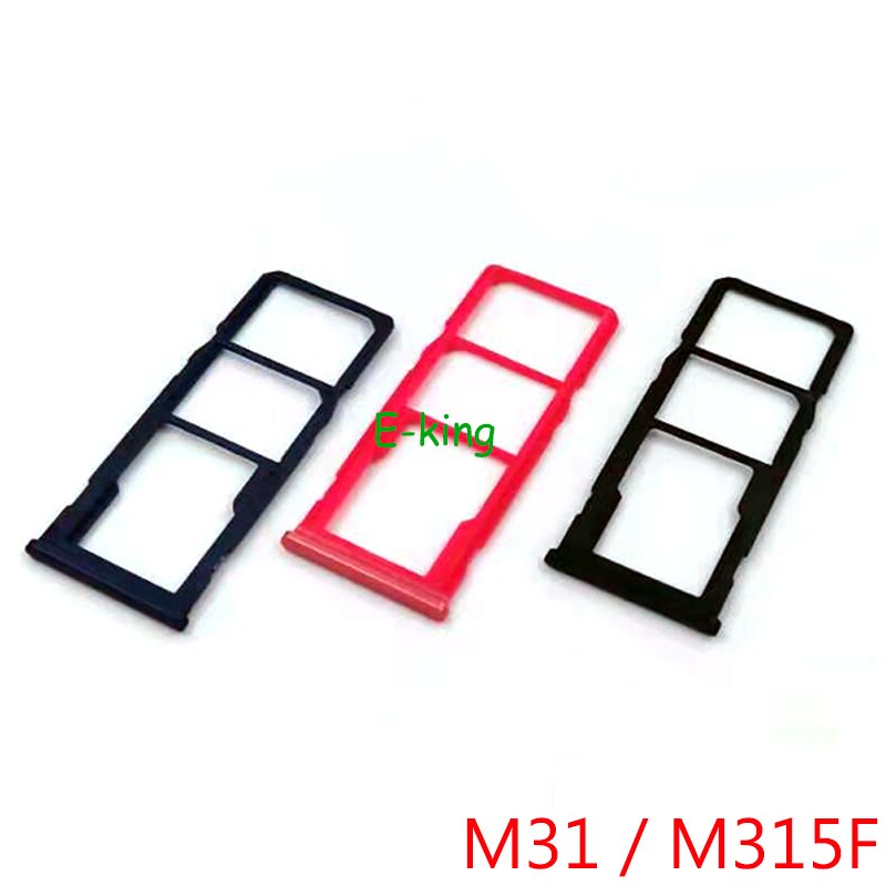 10Pcs Voor Samsung Galaxy M21 M215F M31 M315F Sim Card Slot Lade Houder Sim Card Reader Socket