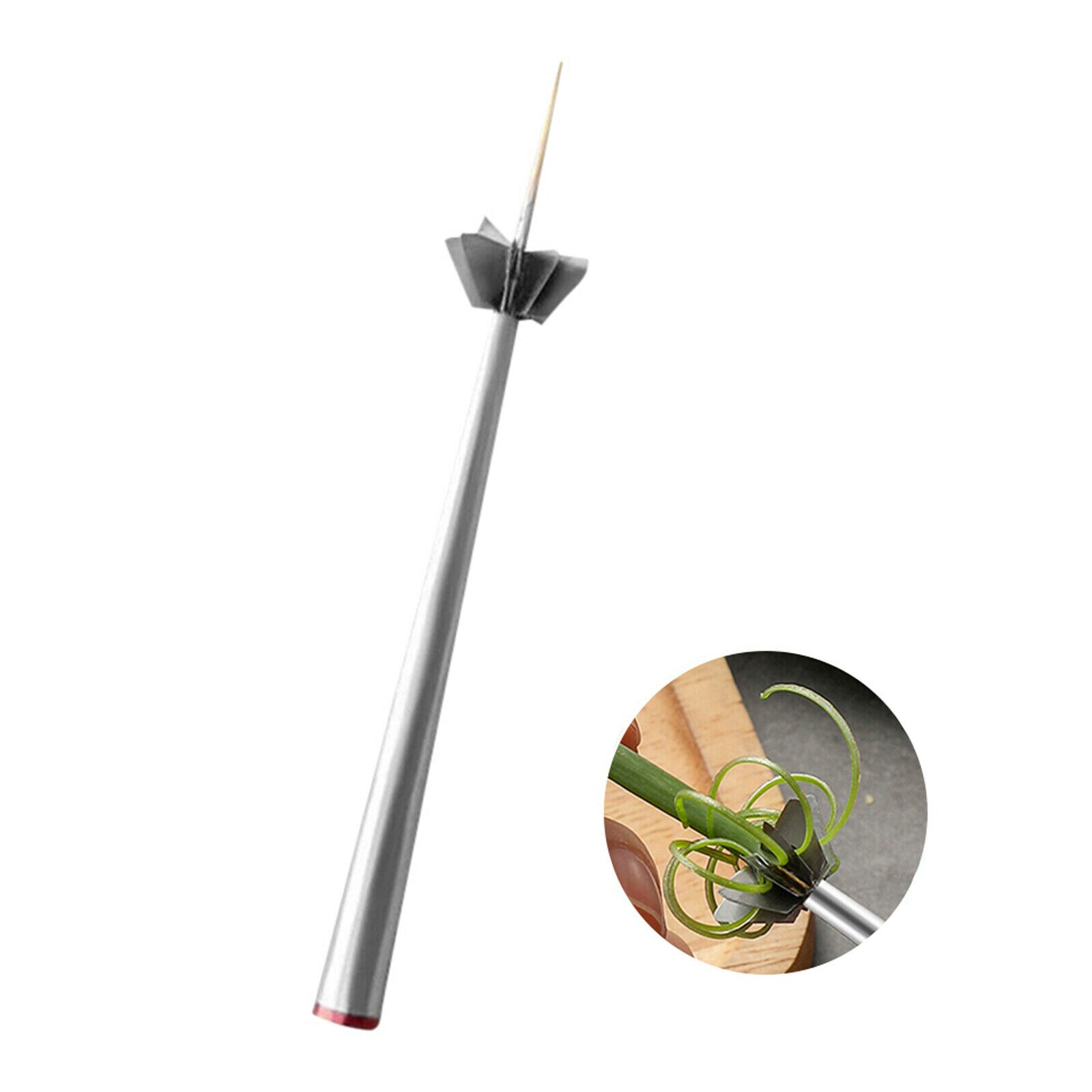 Stainless Steel Plum Blossom Onion Cutter Super Fine Green Onion Shredded Cutter Slicer Kitchen Tools Accessories Supplies: Default Title