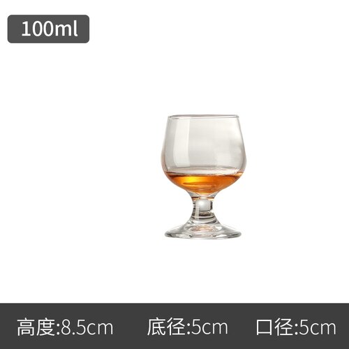 Krystal glas brandy glas vin glas hvidvin glas whisky vin glas dværg vin glas pot mave cognac kop: 100ml