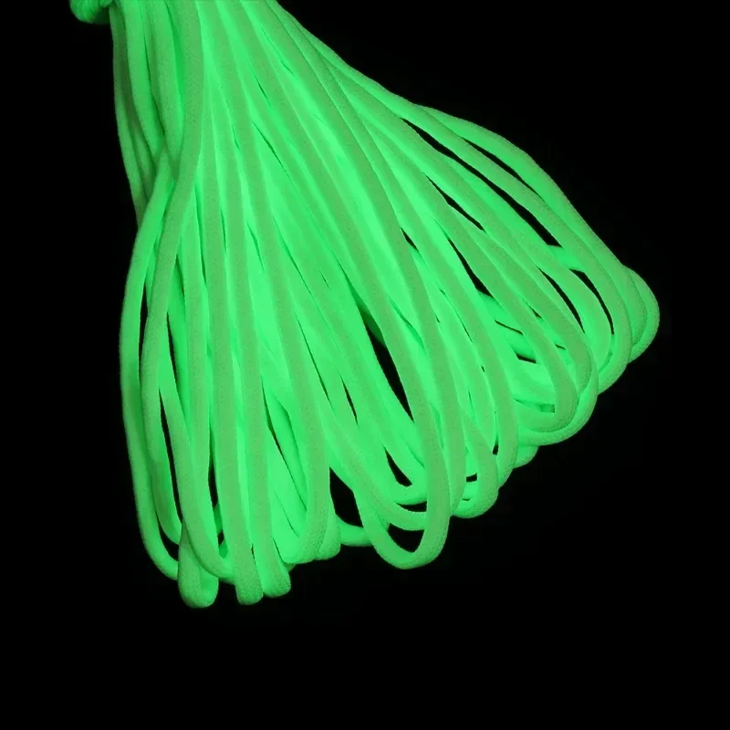 10M Paracord 550 Camping Survival Glow Touw Lanyard Edc Gloeiende Parachute 9 Deelt Outdoor Koord Accessoires Klimmen Wandelen