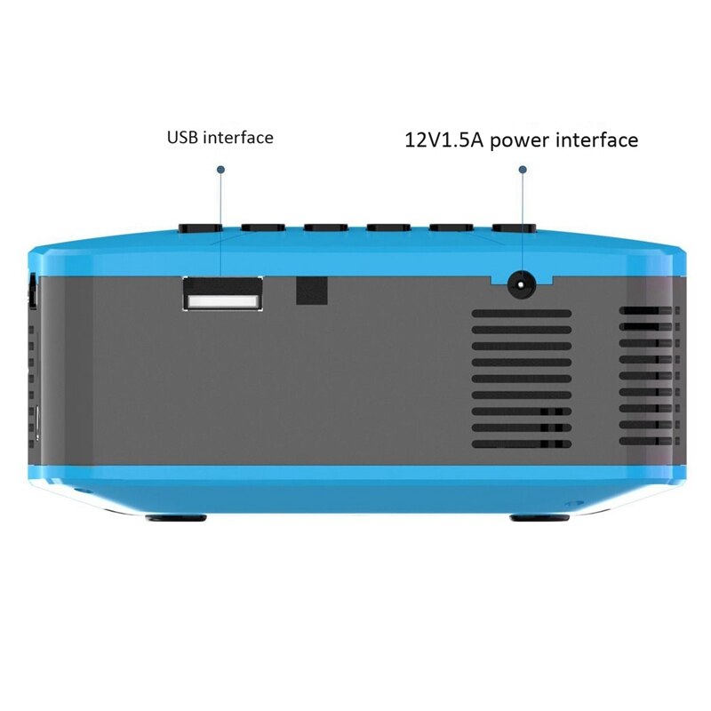 U20 Mini Projectors USB HDMI AV Video Portable Projector for Home Theater Movie Beamer Projector EU Plug