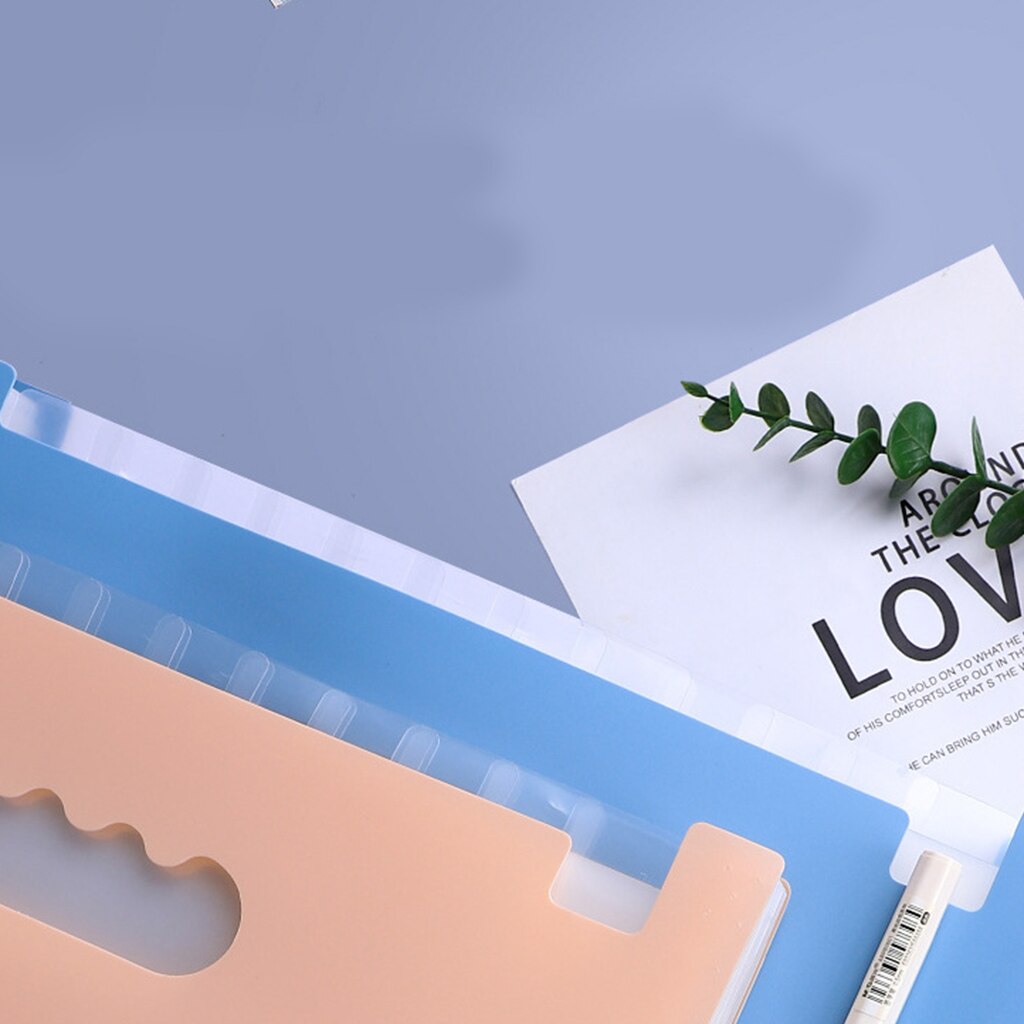 Multi-layer Standing A4 Document File Accordions Folder 25 Pockets Hidden Pen Slot Waterproof for Office School Hospital