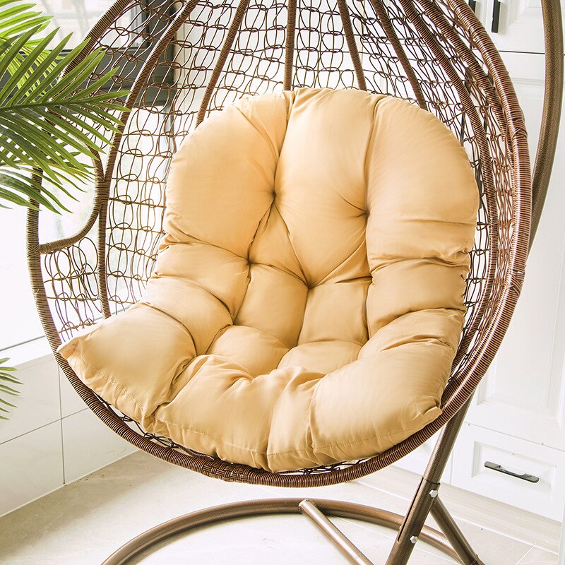 Cadeira de balanço reclinável almofada hammock pendurado cesta jardim poltrona travesseiro pátio pátio praia (sem balanço)