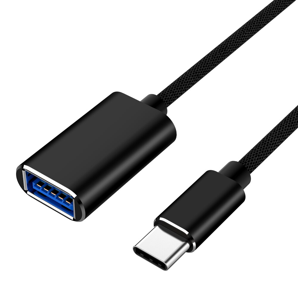 USB-C OTG câble type-c mâle à USB 2.0 femelle convertisseur métallique USB 2.0 à type-c OTG pour Samsung S10 S9 Macbook Xiaomi Mi8 Huawei