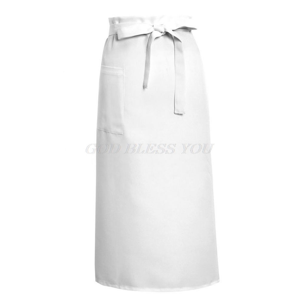 Kitchen Cooking Aprons Work Dining Half-length Long Waist Apron Catering Chefs Hotel Waiters Uniform Essential Supplies: 2