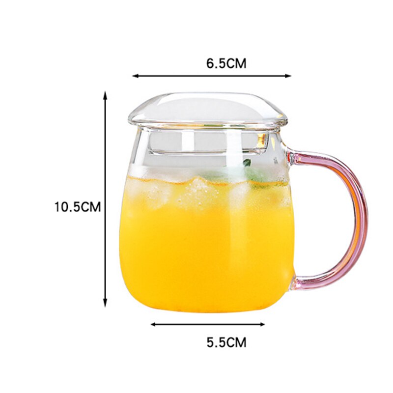Borosilicate Heat Resistant Large Glass Cup with H... – Vicedeal