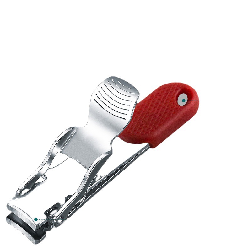1pc foldbare 0.5cm ultratynde bærbare negle-tåklipper i rustfrit stål trimmer saks manicure pedicure værktøj fingernegleklipper: Lysegul