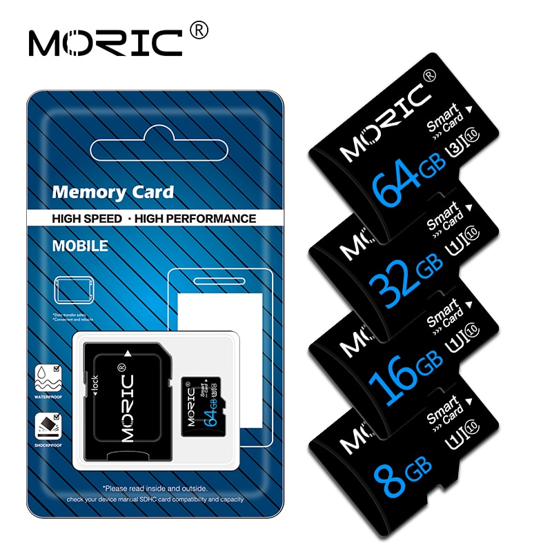 Micro Sd-kaart 8G 16G 32G 64G 128G Geheugenkaart Flash Tf-kaart Voor telefoon Met Mini Sdhc Sdxc Class 10 Met Retail Pakket