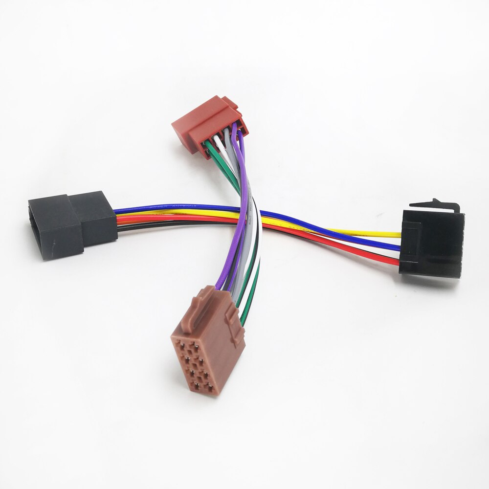 Biurlink-cableado de Radio estéreo para coche, cableado MINI ISO de 8 pines a 8 pines, hembra a macho, para Volkswagen, BMW, Peugeot y Mazda