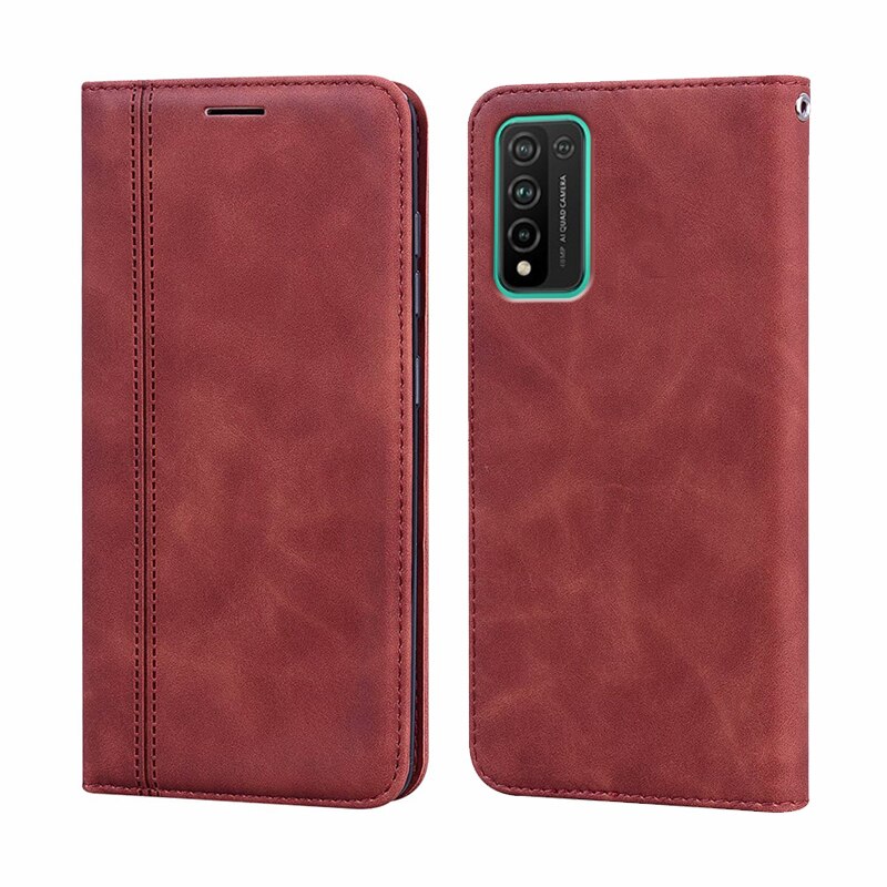 Luxury Retro Phone Cases on HONOR 10X Lite Leather Flip Cover for Huawei honor 10X lite DNN-LX9 Wallet Case For honor 10x Light