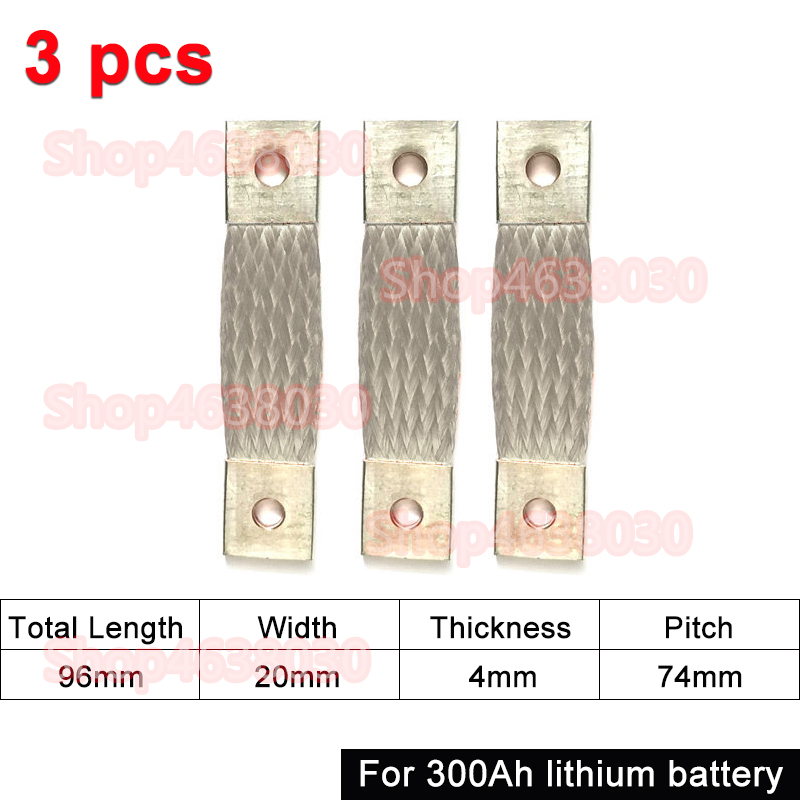 230Ah 280Ah 300Ah 12V Busbar Lifepo4 Battery Flexible Copper Connector 56mm 74mm for Lifepo4 Battery Use 1/2/3/4/8pcs: PURPLE