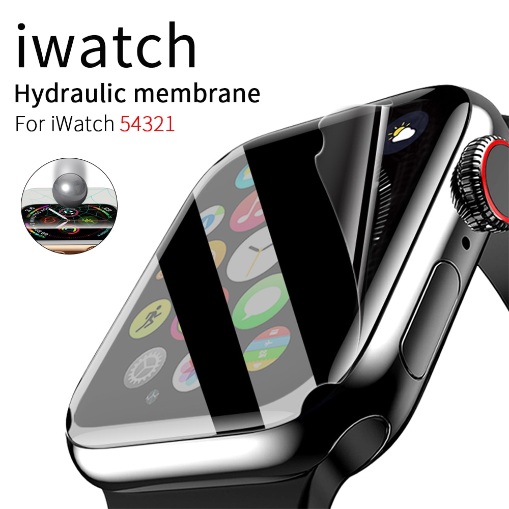 Protecteur d'écran en Film Hydrogel, pour Apple Watch série 6 SE 5 4 3 2 1, Film de protection pour iWatch 44mm 40mm 42mm 38mm, accessoires