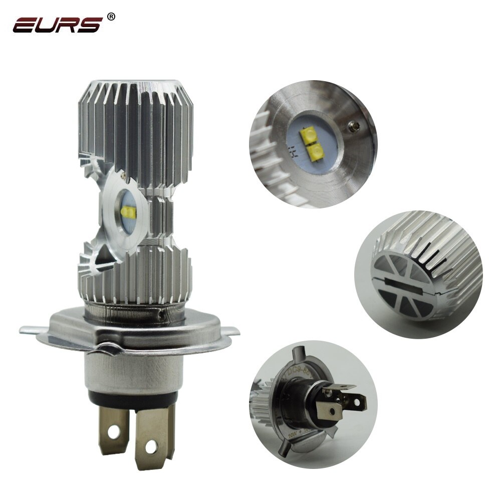 Euroa 1 kpl  h4 hs1 h6 h6m ba20d led moottoripyörän ajovalon polttimo sumuvalo hi lo lamppu mönkijä skootteri tarvikkeet moto sähköauto valo