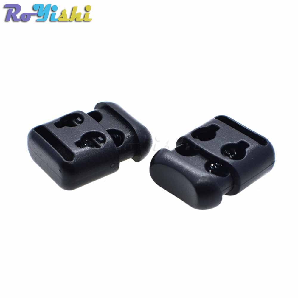 Fechadura com fecho de 2 buracos, clipe de alternância, fivela, cabo de bloqueio, fechadura, preto