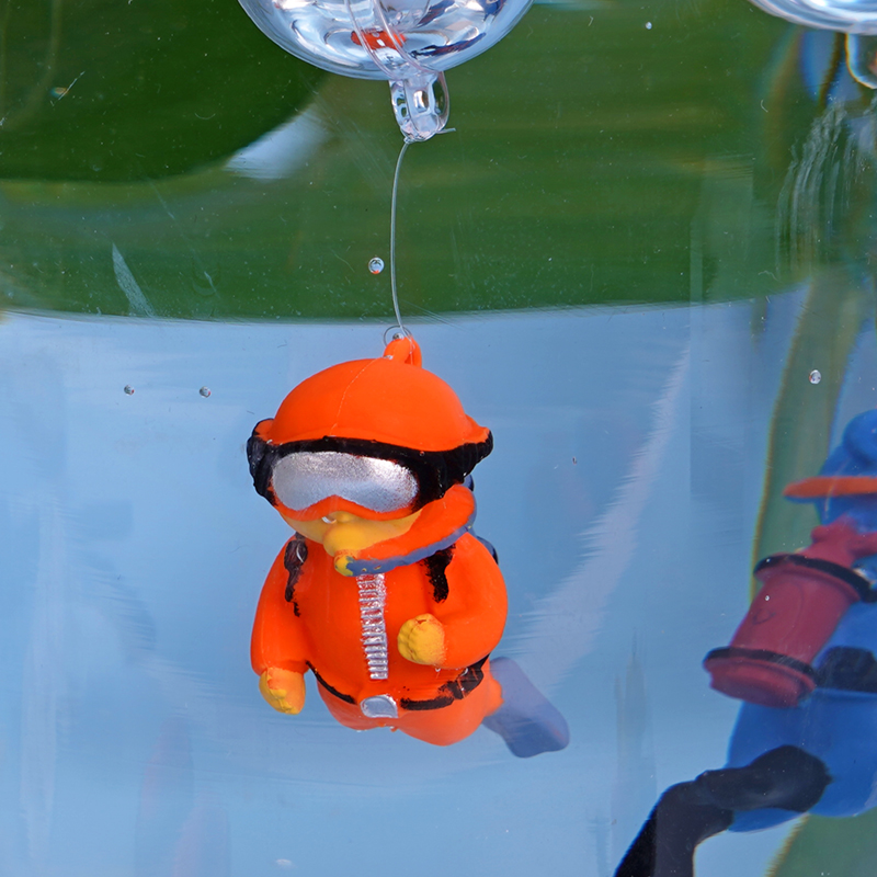 Fish Tank Decorations Mini Cartoon Ornaments Floating Diver Aquarium Ornaments Small Floating Ball Aquarium Accessories