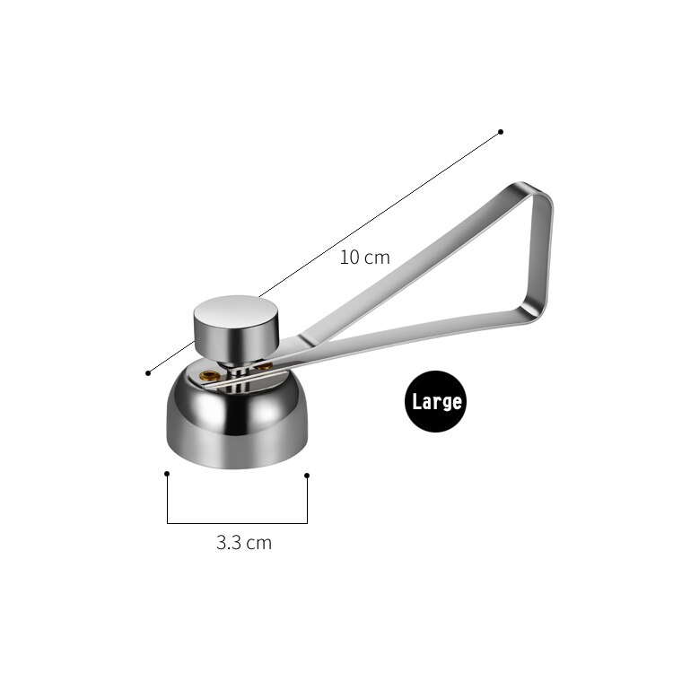 The Stainless Steel Egg Topper Cutter Shell Opener Boiled Raw Egg Open Scissors Tool: Large