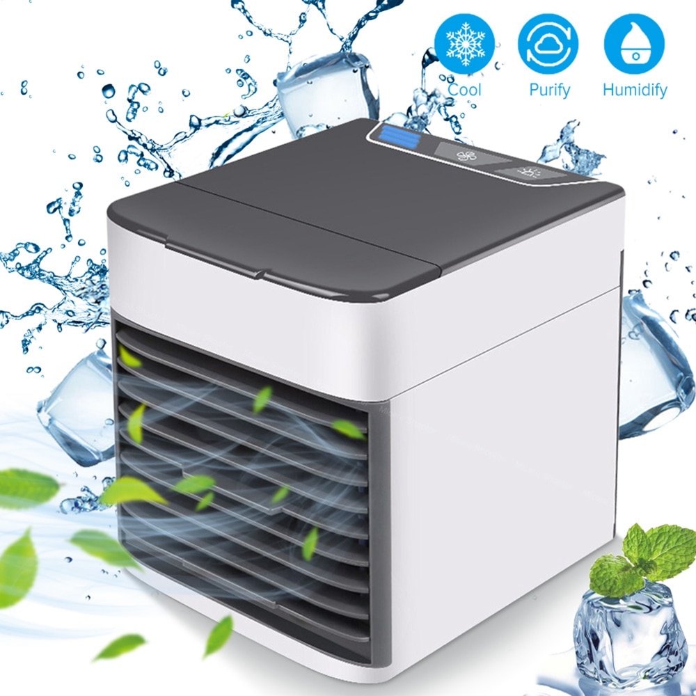 Mini climatiseur Portable 7 couleurs, USB, ventilateur, espace personnel, bureau, maison, chambre à coucher