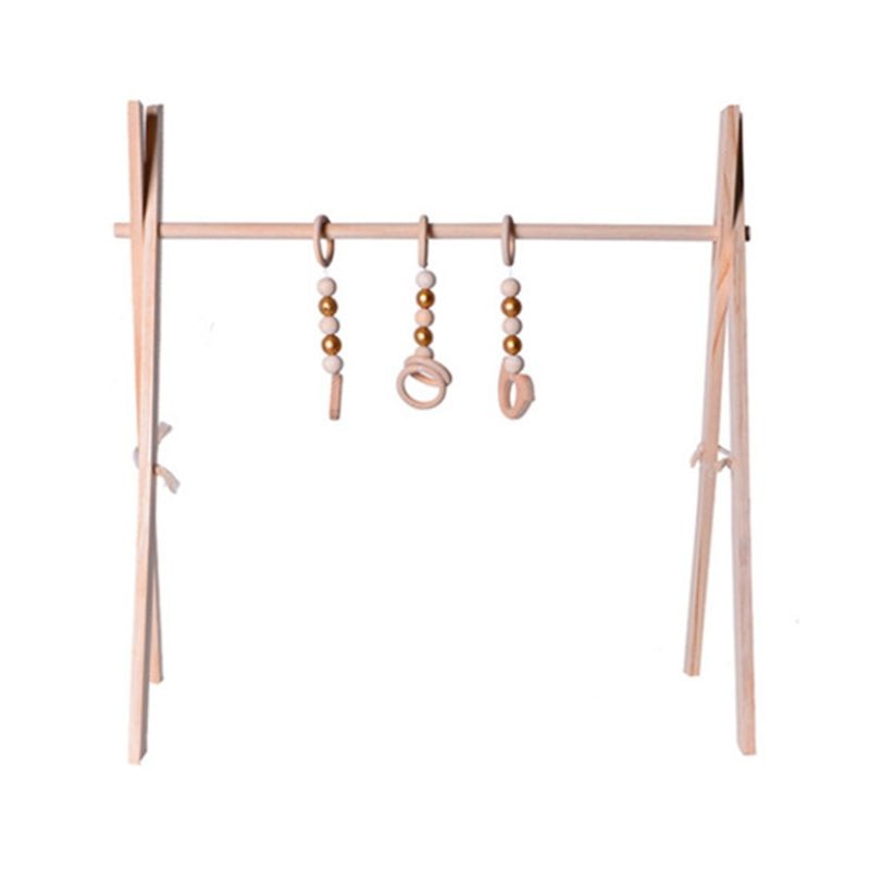 Nordic Eenvoudige Houten Fitness Rack Kinderen Kamer Decoraties Baby Play Gym Activiteit Hangers Opknoping Bar Pasgeboren