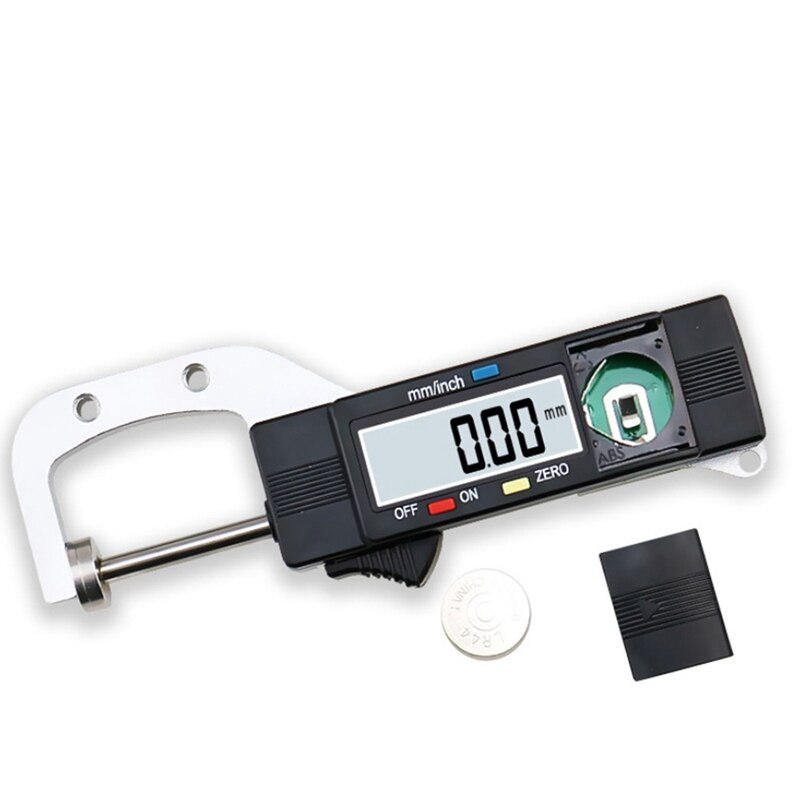 Digital Thickness Gauges Mini Portable Horizontal Electric Thickness Meter Measurement Tool 0-25.4mm Caliper 0.01mm