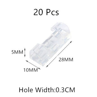 Kabel Organizer Clips Kabel Verwaltung Schreibtisch &Ampere; Arbeitsplatz Draht Manager Kabel Halfter USB Ladung Daten Linie Spuler: transparent 20Stck