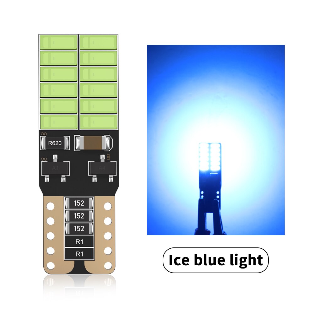 Bombillas LED Canbus T15 W16W WY16W 4014 45SMD para coche, lámpara de marcha atrás, sin Error, blanco, rojo, ámbar, 6000K, 2 uds.: Morado