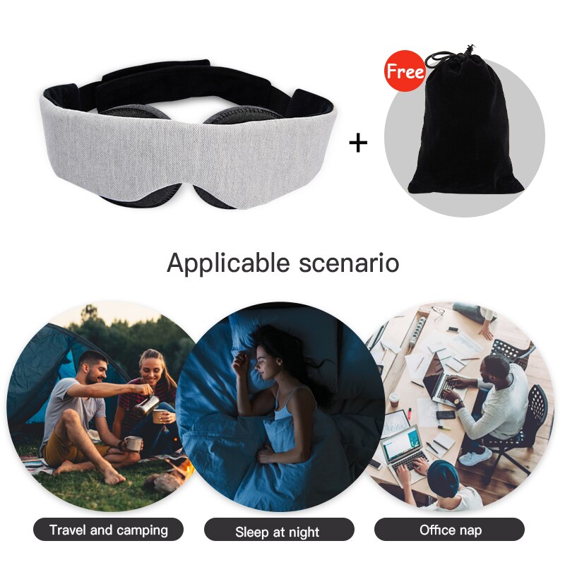 3d modulopbyggede justerbare åndbare rejsehviler soveservietter øjenmaske soveartefakt øjenmaske øjenplejeværktøjer til søvn