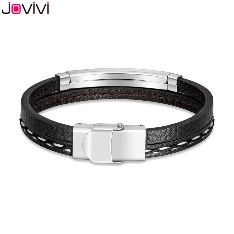 Jovivi Edelstahl Paar Armbänder Ich würde Schild Mit Ihr König & seine Königin Armbänder Liebhaber Leder Einstellbar Armbinde Schmuck Neue