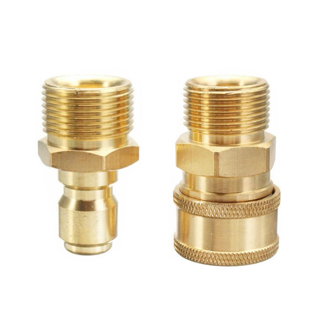 3/8 Inch Quick Release Adapters M22 Mannelijke &amp; Vrouwelijke Connector Pin 15Mm Voor Hogedrukreiniger Water Outlet En Slang attachment