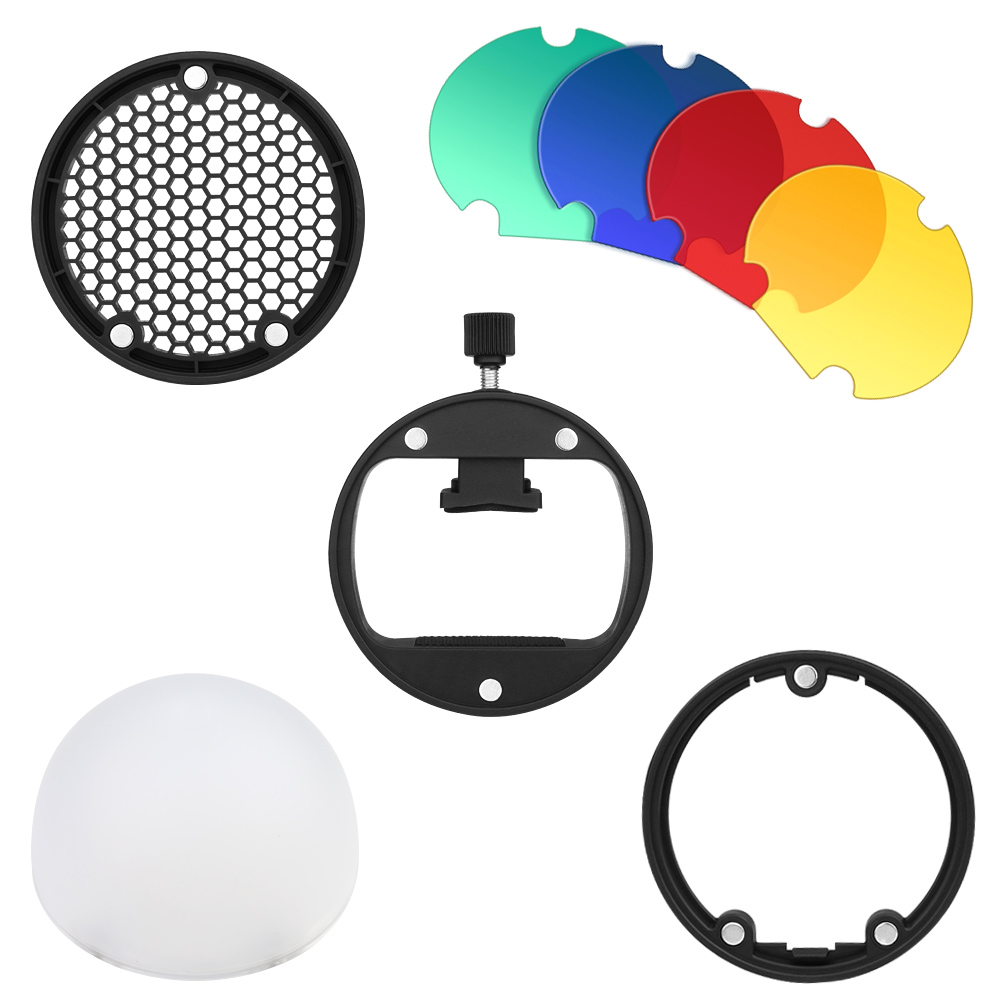 TRIOPO-Reflector de filtro de Color MagDome, difusor de panal, Bola de fotos, Kits de accesorios para GODOX YONGNUO, reemplazo de Flash VS AK-R1