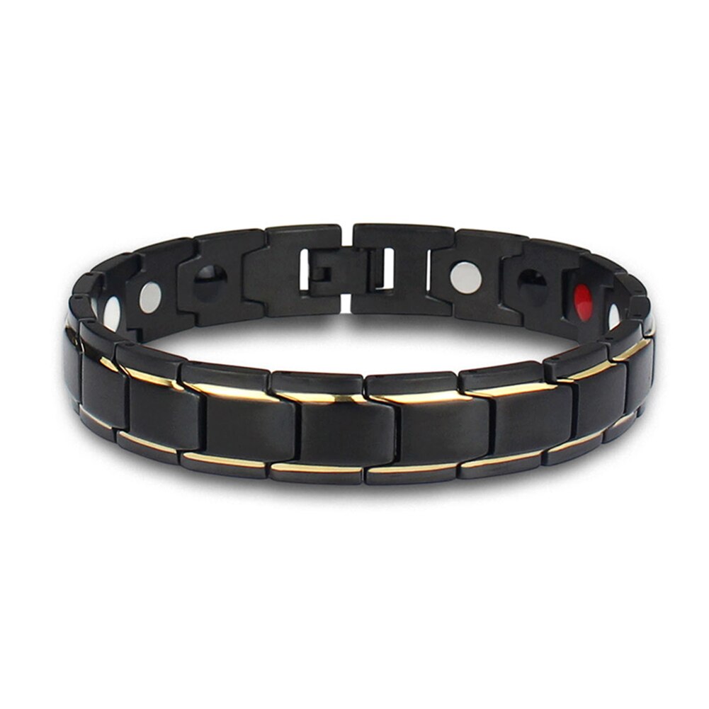 Therapeutische Energie Heilung Armband Titan Stahl Magnetische Therapie Armreif Armbänder