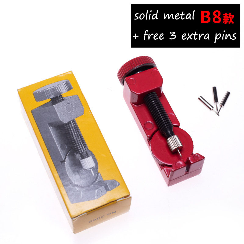 Watch Band Link Pin Remover Repair Tool Kit for Watchmakers Metal Chain Spring Bar Removal Set Watch Strap Length Adjust Tool: B8