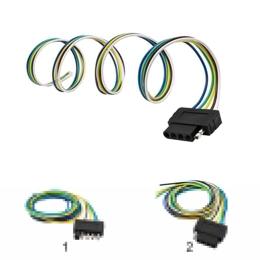5- veis flat tilhenger ledningsnett forlengelseskontakt med 36 '' kabel us