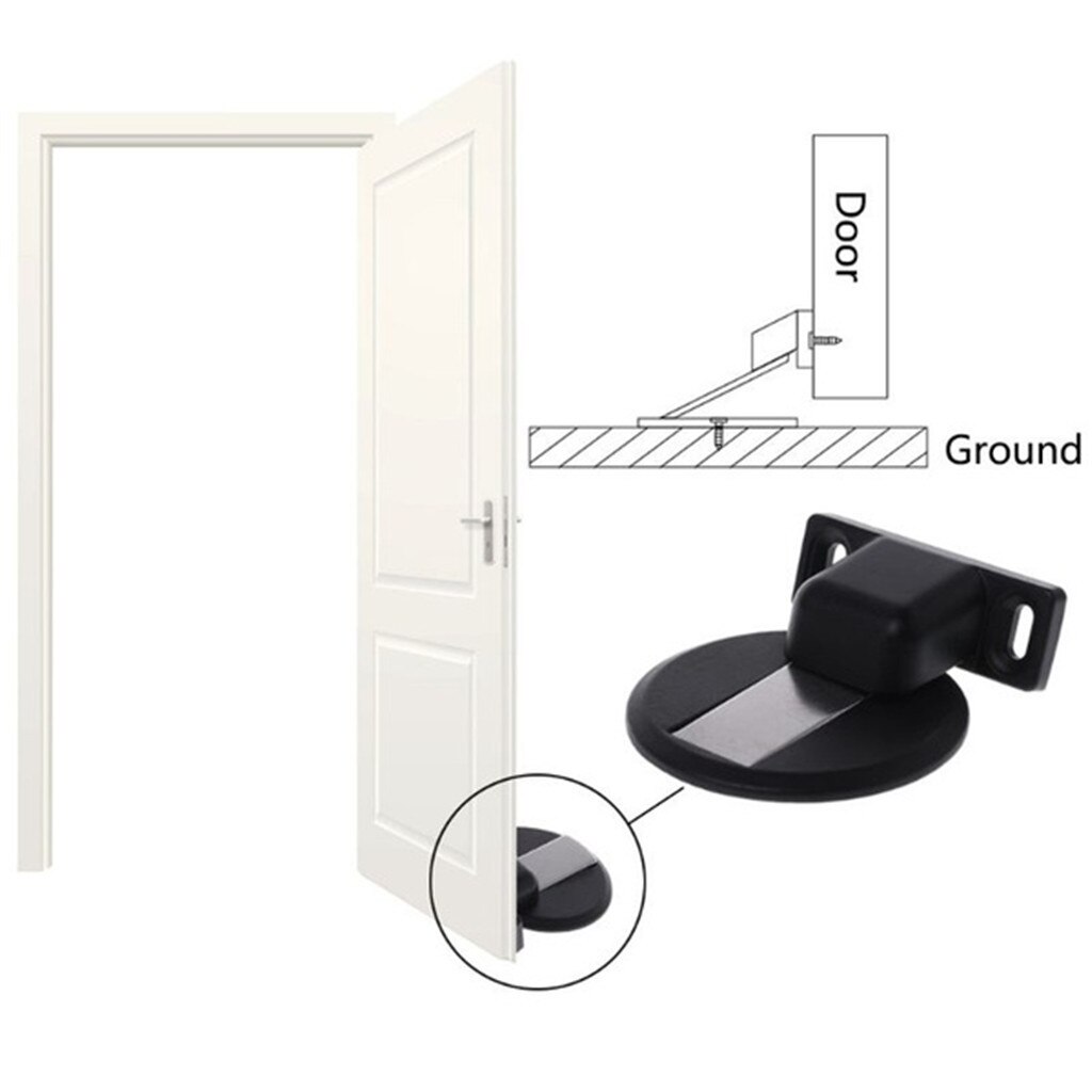 Magnet Tür Stoppt Edelstahl Tür Stopper Magnetische Tür Saug Gerät Tür Versteckte Türstopper Möbel Hardware- # T1P