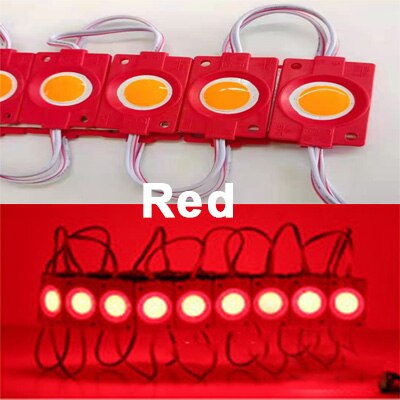 LED-modul 5050 3 LED DC12V Wasserdicht Werbung LED-Modul Weiß RGB Farbe Super Helle Beleuchtung 10 Teile/los: COB-rot
