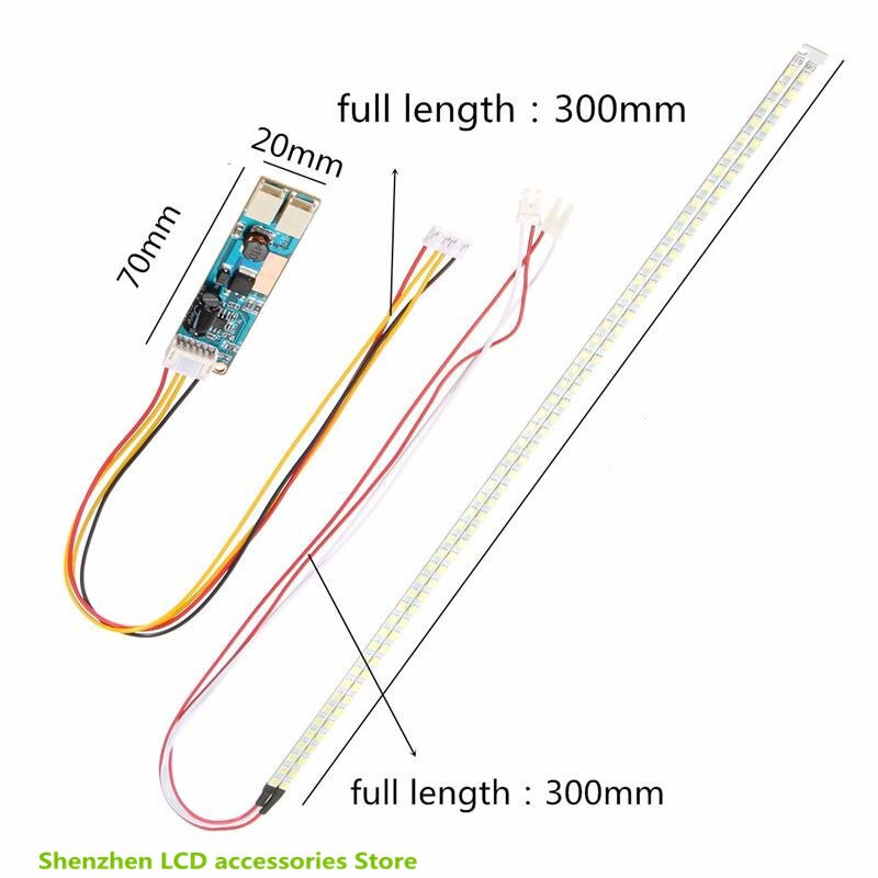 2stes=2TV 490mm LED Backlight Strip Light Kit DC 10-30V 22 Inch CCFL LCD Screen To LED Monitor Module