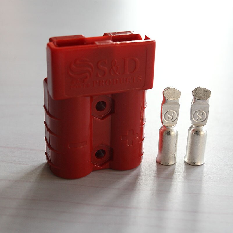 Red Battery Connector Plug 50 Amp Plug And Contacts