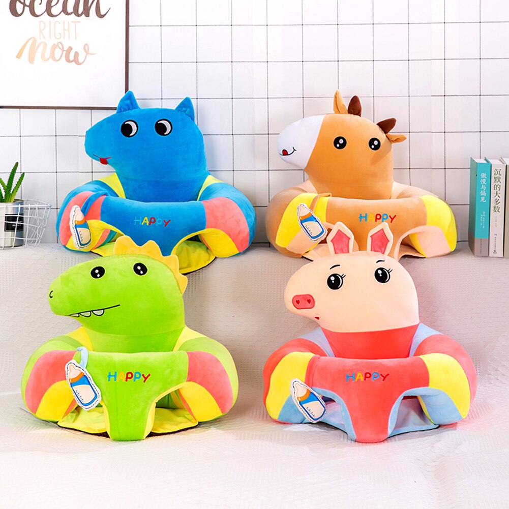 Baby Seat Safety Learning To Sit Classic Texture Sofa Skin-friendly Multi-functional Lovely Cute Soft Toy Dining Chair