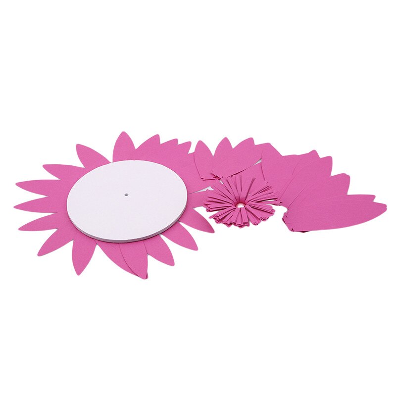 DIY Paper Flower Backdrop, Wedding Backdrop, 20cm Paper Flowers Kid's Birthday Party Wall Hanging Decor: Rose red