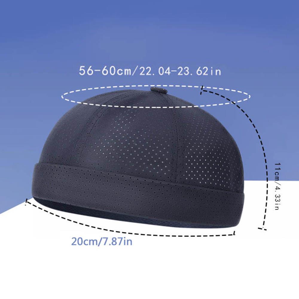 zomer ademende hoed herfst randloze hoed hiphop hoed zonder rand verstelbare sneldrogende mesh hoeden unisex casual caps