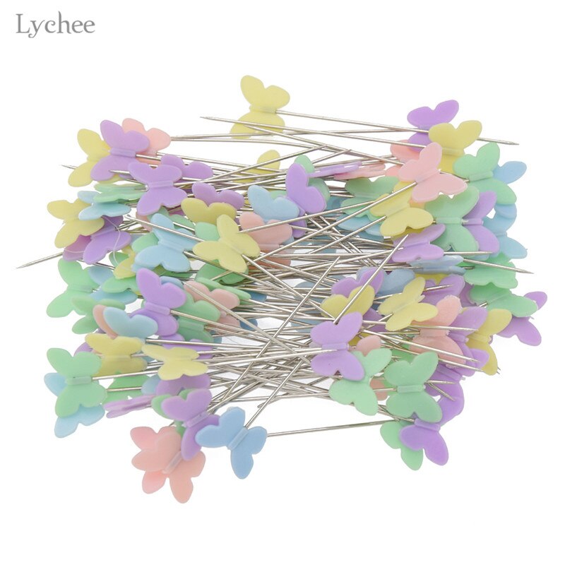 Yosoo 100 Spilli Patchwork Con Capocchia A Fiore – Aghi Da Cucito In Acciaio Inox Per Quilting E Fai Da Te - 2