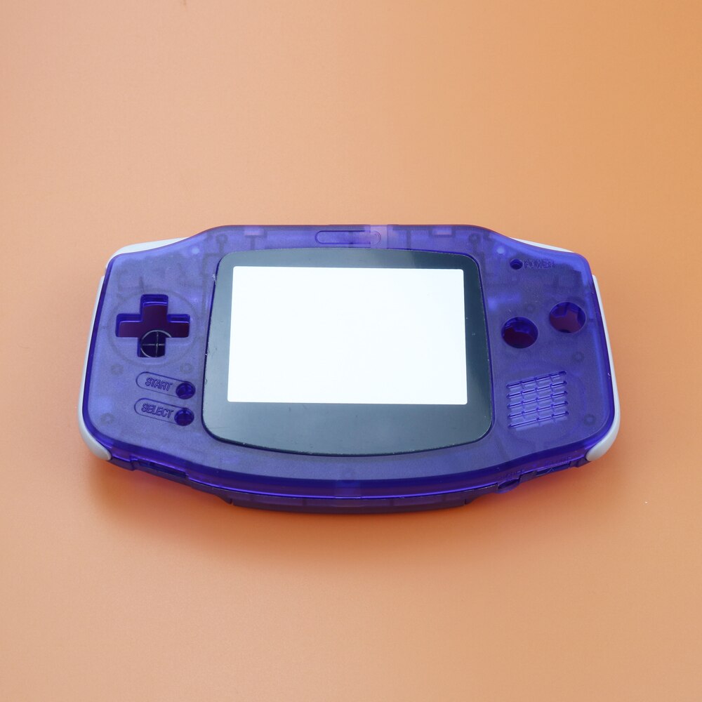 Full set housing shell cover case w/conductive rubber pad buttons+Screen Lens Protector for GameBoy Advance for GBA console: I