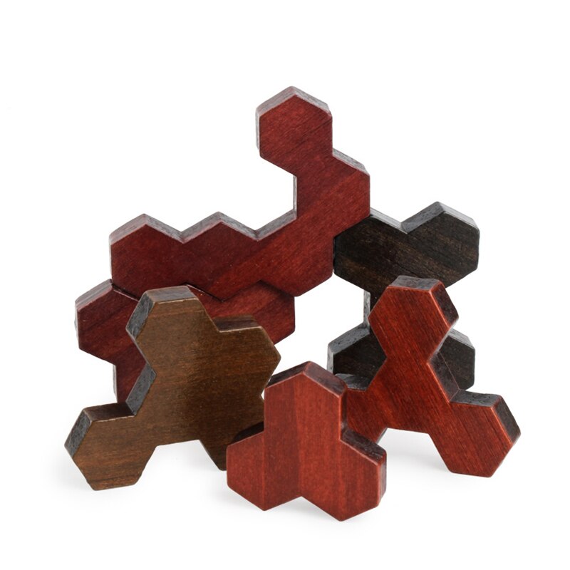 Houten Tangram Jigsaw Brain Tetris Game Puzzel Bloacks Voorschoolse Kinderen Spelen Training Voor Kinderen Beste Cadeaus