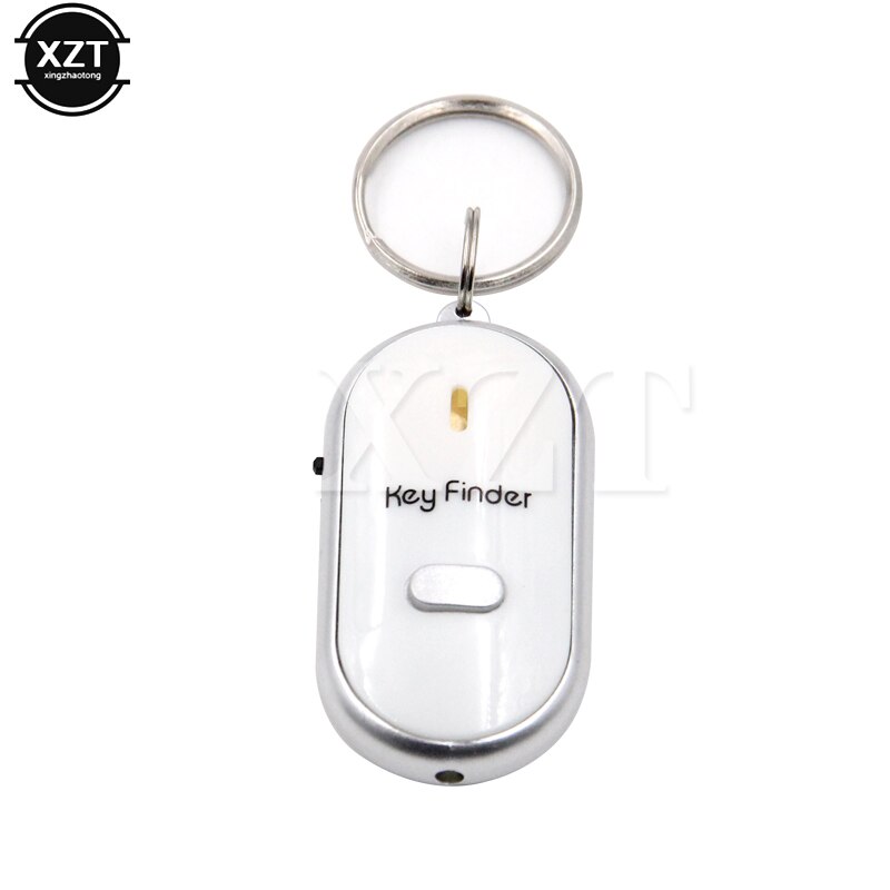 Anti-verloren LED Key Finder Vinden Locator Sleutelhanger Fluitje Pieptoon Controle Torch