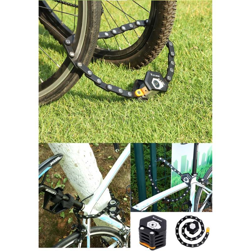Vélo moto pliant serrure Anti-vol sécurité Portable vélo serrures chaîne