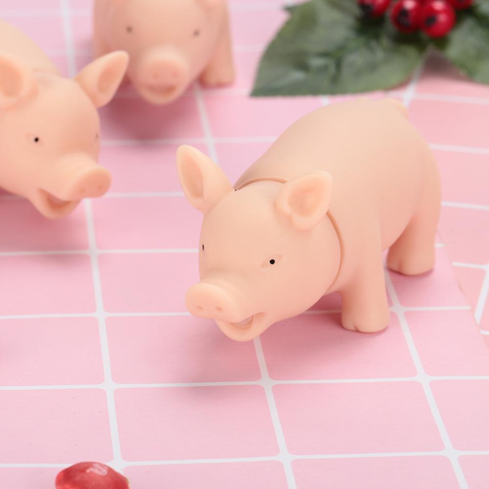 1Pc Cute Rubber Sound Pig Grunting Squeak Latex Pet Chew Toys for Dog Squeaker Chew Training Puppy Supplies PetTraining Products