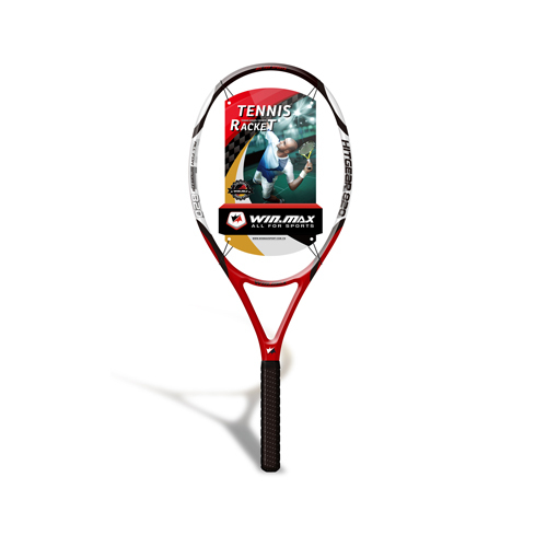 Winmax Carbon Fiber Tennis Racket, Carbon Graphite Tennisracket: Red