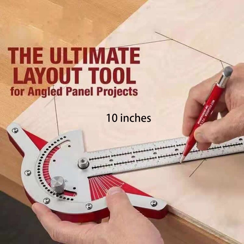 Woodworkers Edge Rule Gauges for Measurement Marking Gauge for Wood Stainless Steel Gauge Contour Measuring Gauging Tools: 10 inches