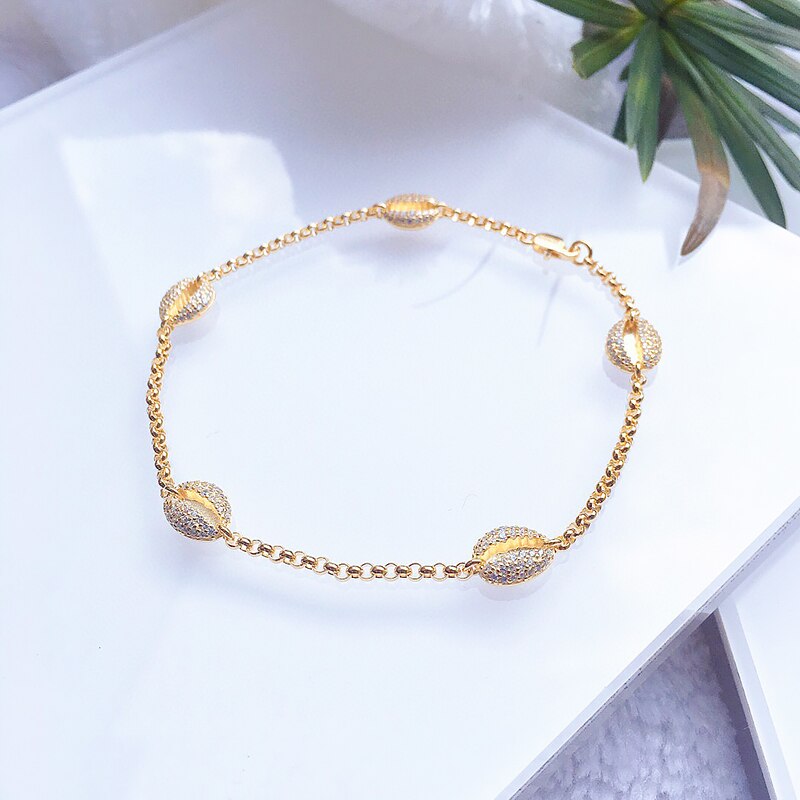 Bracelet de cheville en forme de grains de café pour femmes, 925 argent pur, zircon incrusté, exquise, polyvalent, personnalité haut de gamme