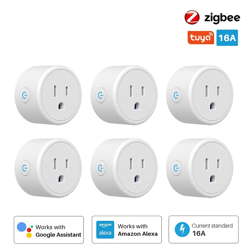 Smart Home Socket Plug Bacic Bluetooth Version Wireless Intelligent Socket Remote Adaptor Power On And Off For Phone With Alexa: 5 PCS