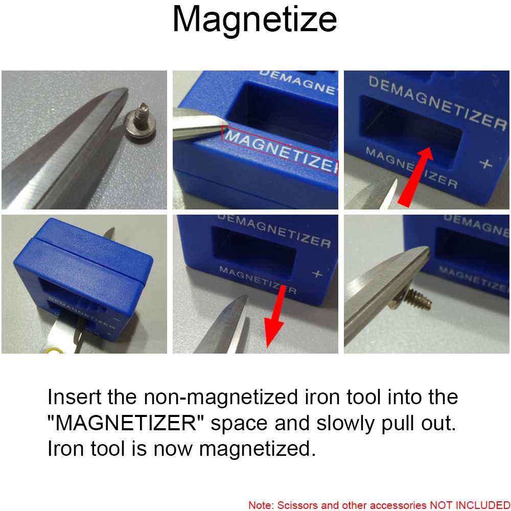 Magnétiseur Démagnétiseur de Tournevis vis Outils Aimant Magnetizer Magnet Bleu